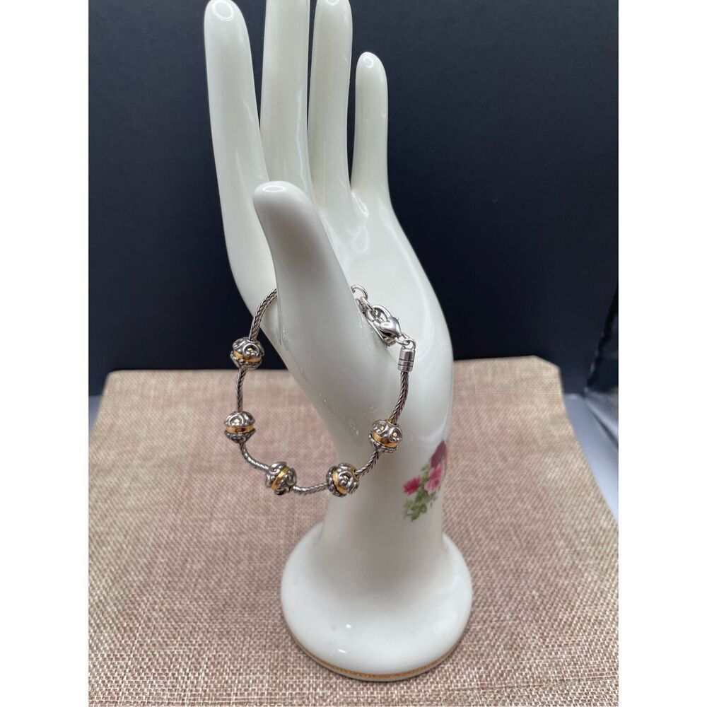 BRIGHTON Silver Gold Del Sol Ball Bracelet